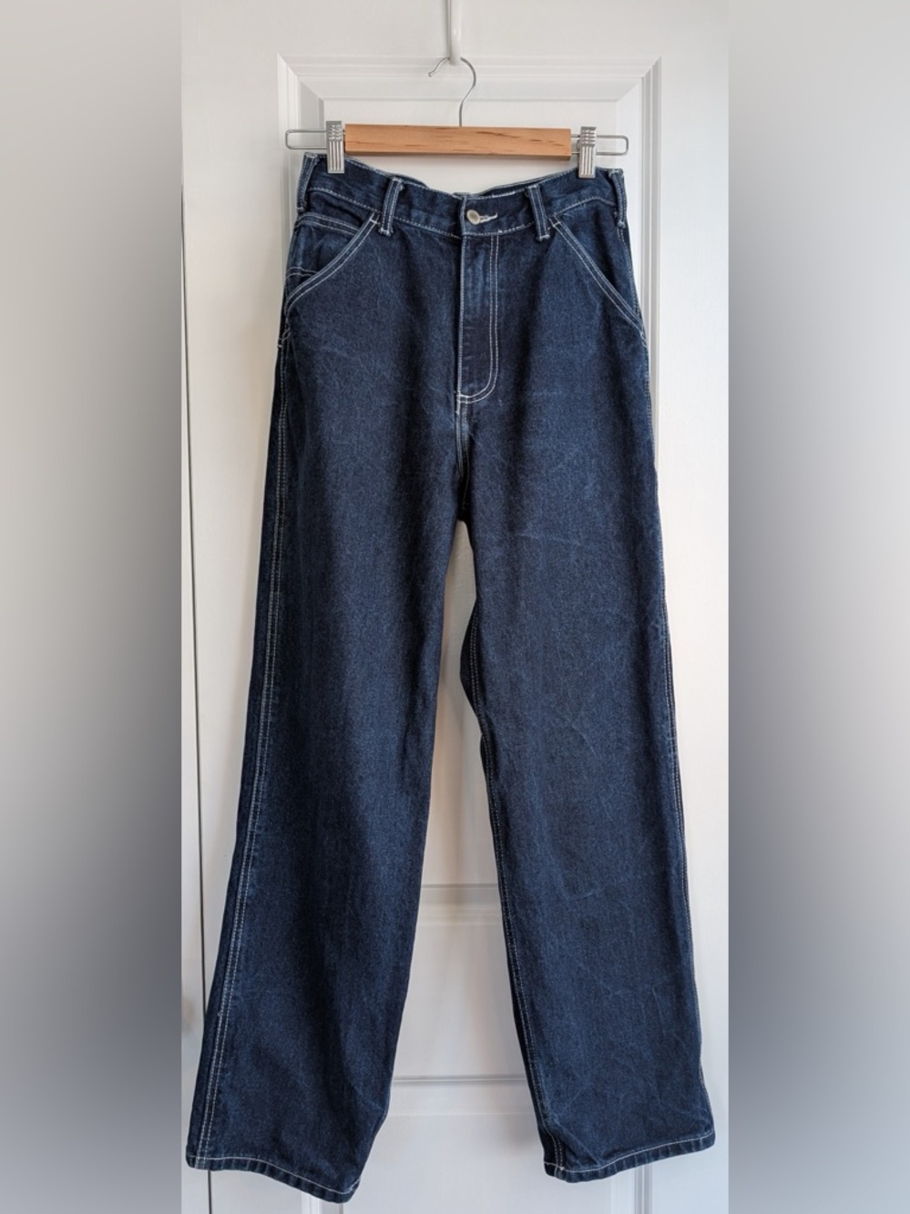 Brandy Melville J. Galt Women’s Talia Utility Jeans Dark Indigo Size Small